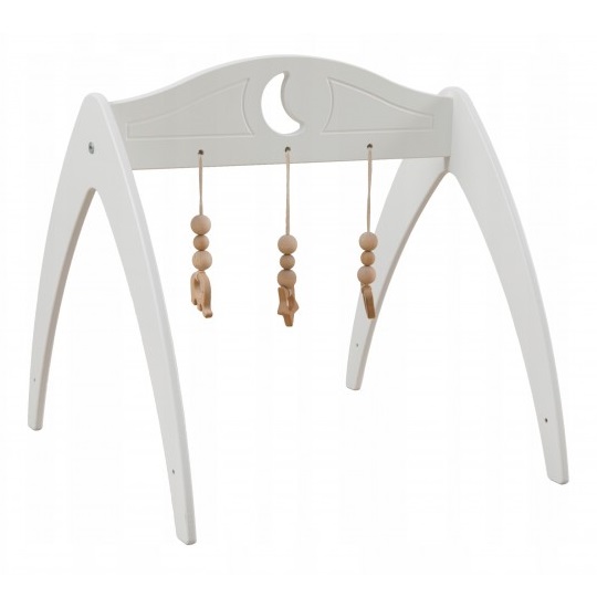 Baby gym biały Księżyc + zawieszki BR