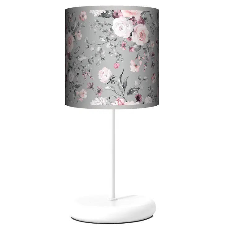 Lampa stojąca EKO - herbaciane róże - kolor podstawy do wyboru FL