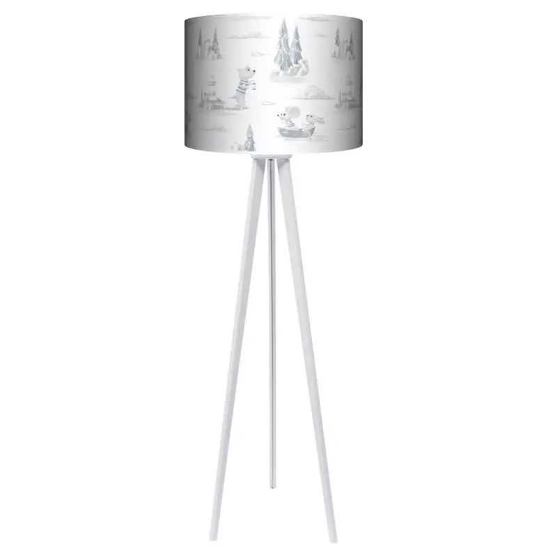 Lampa podłogowa - trójnóg drewniana duża Little Sailor - kolor podstawy do wyboru FL - wenge