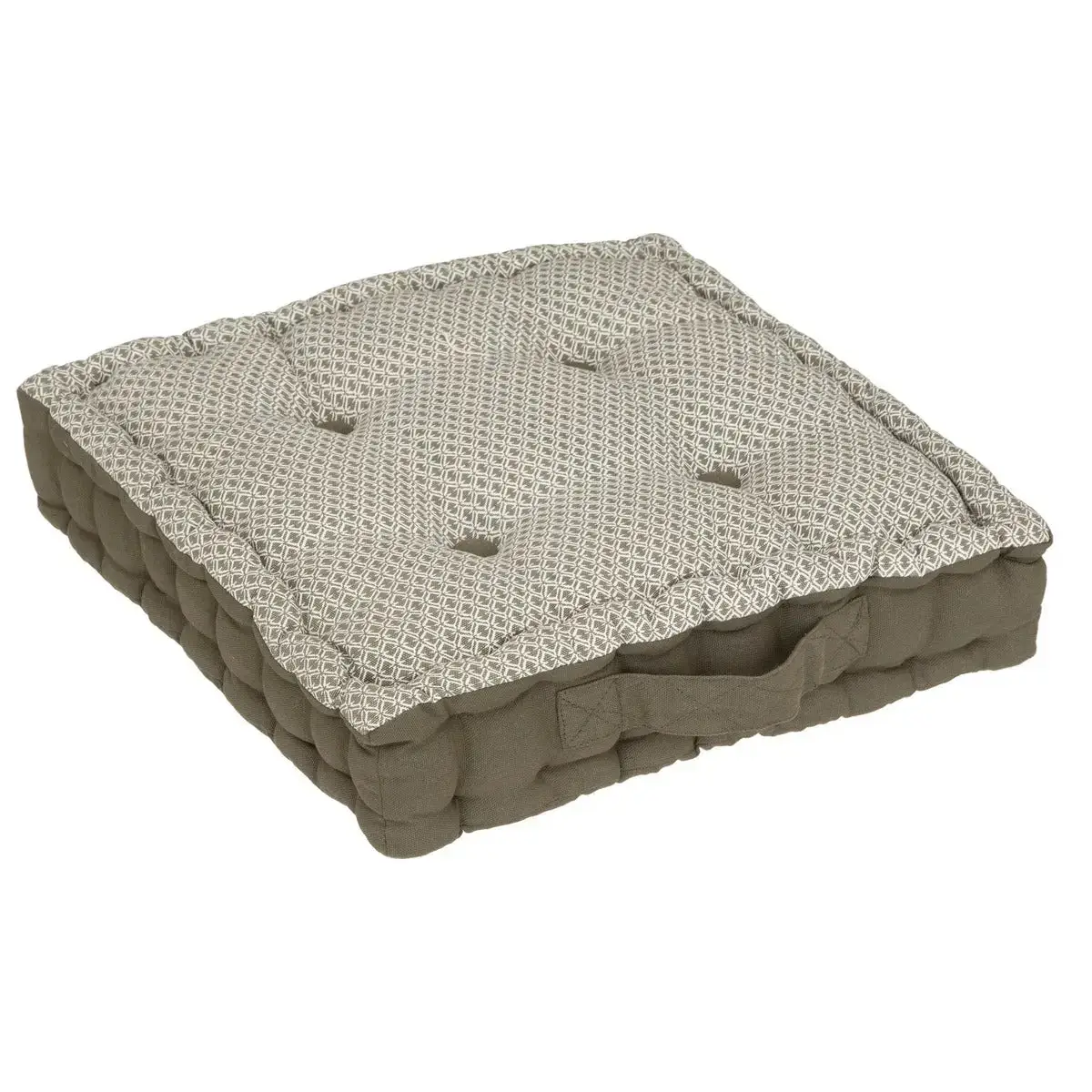 Poduszka podłogowa "Otto" zieleń khaki 40x40 DB
