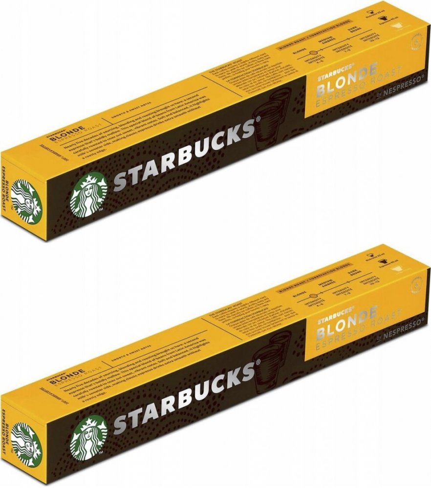 2x Kapsułki do ekspresu Starbucks Blonde Espresso Roast, 10 sztuk