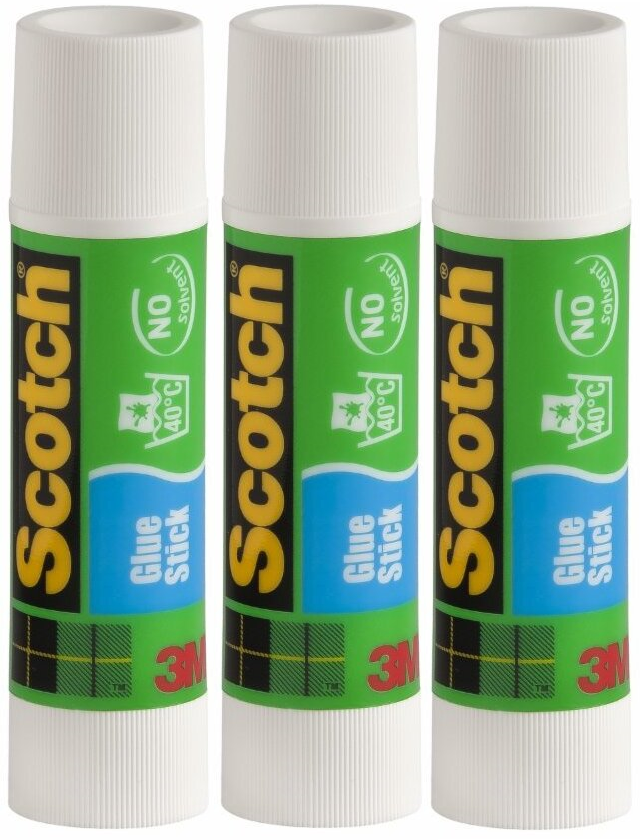 3x klej biurowy Scotch, w sztyfcie, 8g