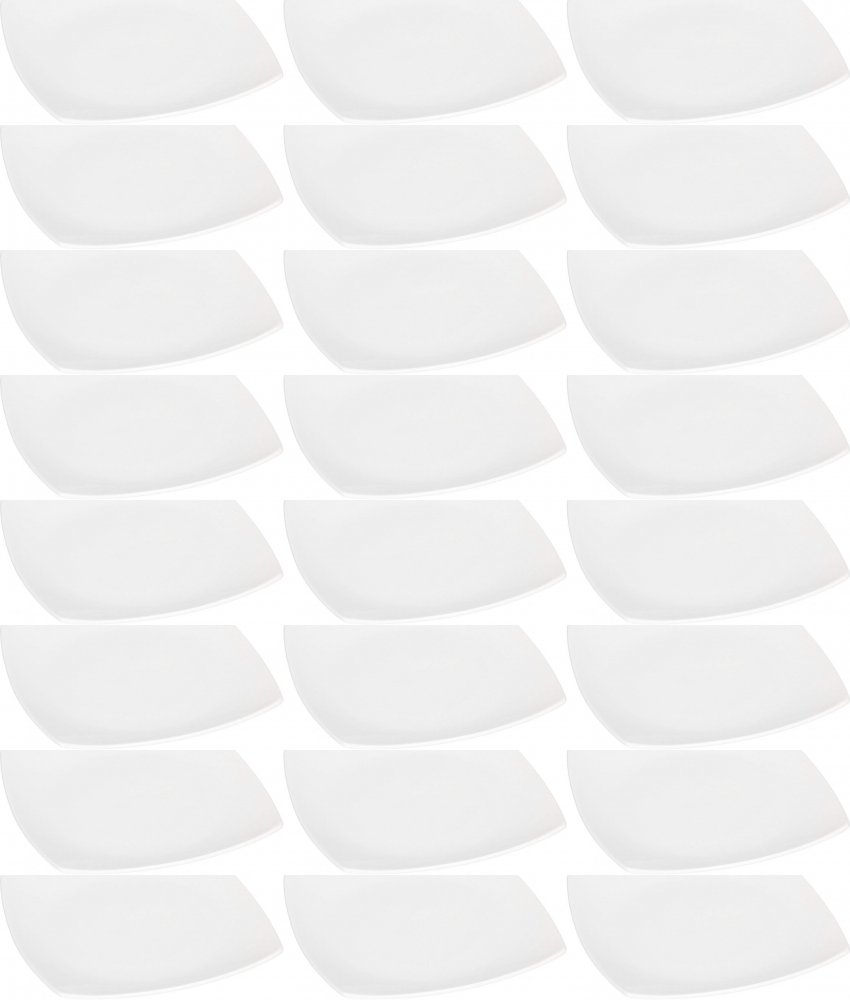 24x Talerz deserowy Altom Design Regular, 19cm, porcelana, kremowy