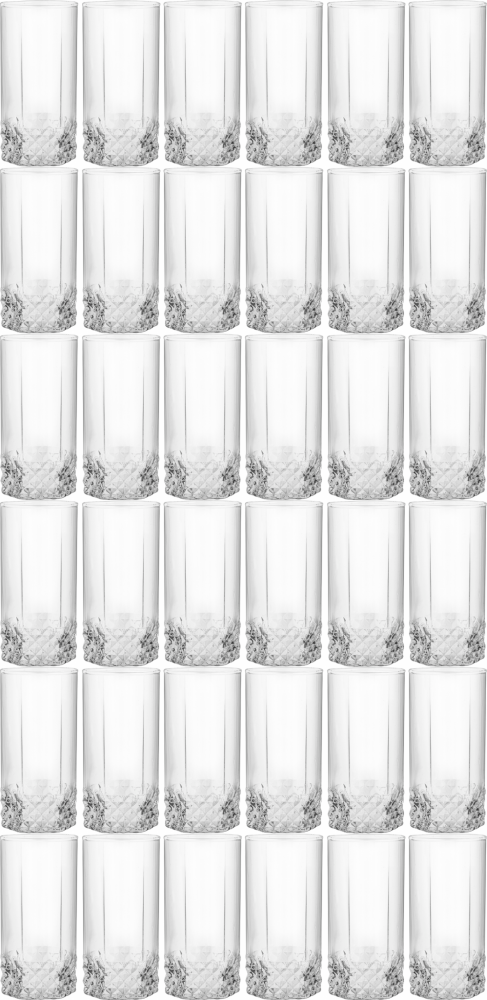 6x Szklanki wysokie Altom Design Kavos, 300ml, szkło, komplet 6 sztuk, przezroczysty