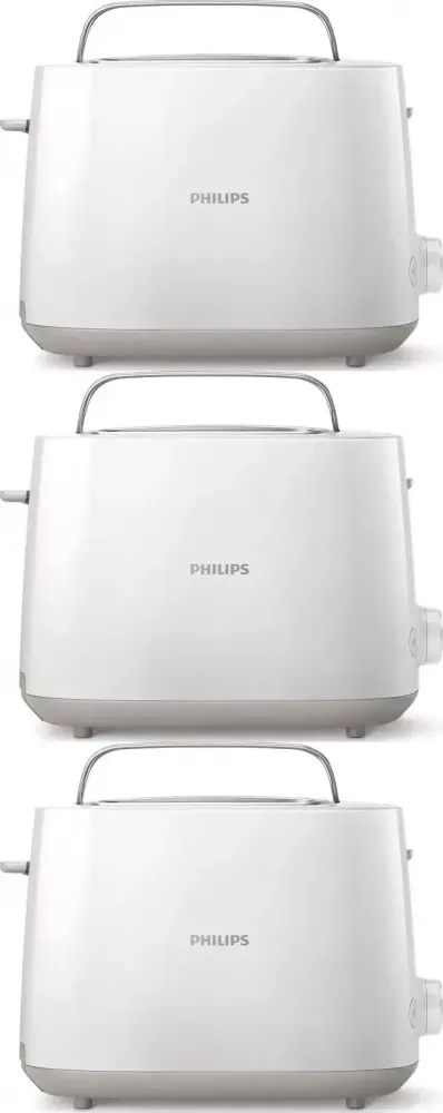 3x Toster Philips Daily Collection HD2581/00, biały