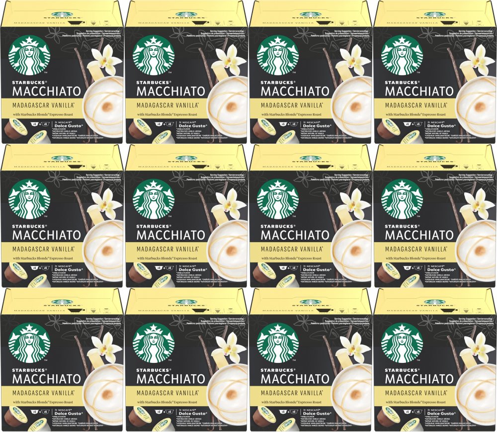 12x Kapsułki do ekspresu Starbucks Macchiato Madagascar Vanilla, 12 sztuk