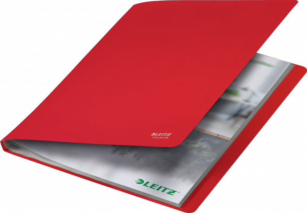 Album ofertowy Leitz Recycle, A4, 20 koszulek, czerwony