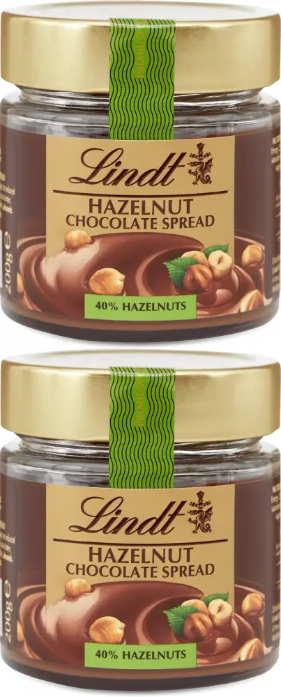 2x Krem Lindt, czekoladowo-orzechowy, 200g