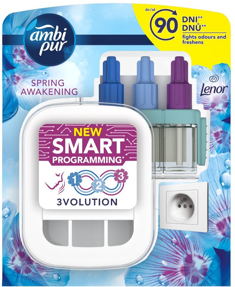Odświeżacz elektryczny Ambi Pur 3Volution Lenor Spring Awakening, urządzenie + wkład 20ml