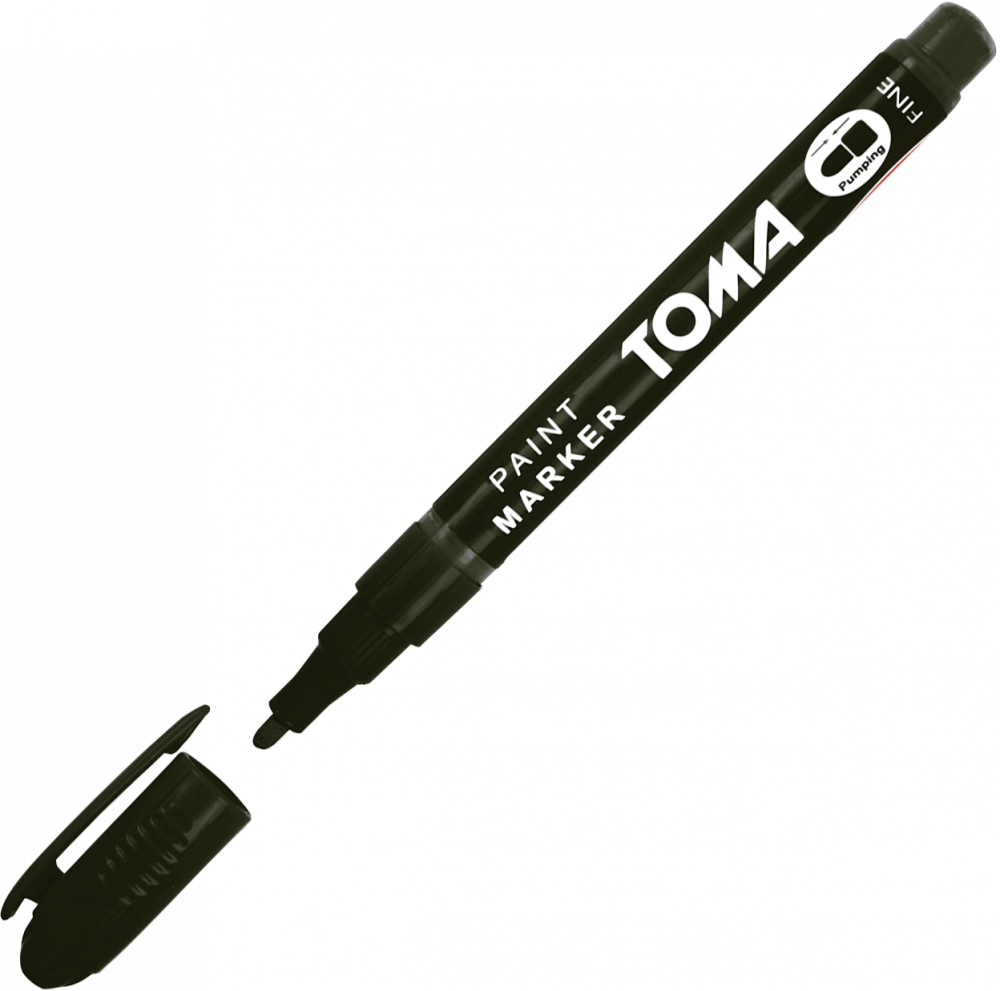 Marker olejowy Toma TO-441, okrągła, fine, 1.5mm, czarny