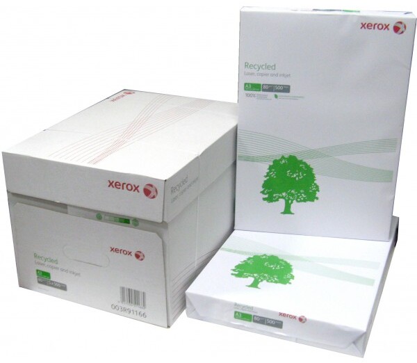 Papier ksero Xerox Recycled, A3, 80g/m2, 500 arkuszy, biały