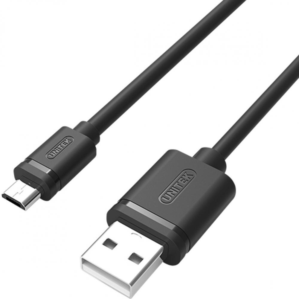 2x Kabel microUSB-USB 2.0 Unitek Y-C451GBK, Mobile, 1m, czarny