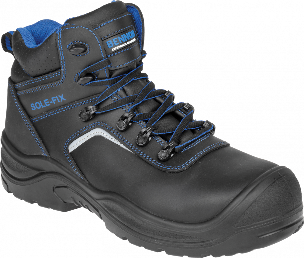 Buty robocze Bennon BNN Raptor S3 NM High, rozmiar 44, czarno-niebieski