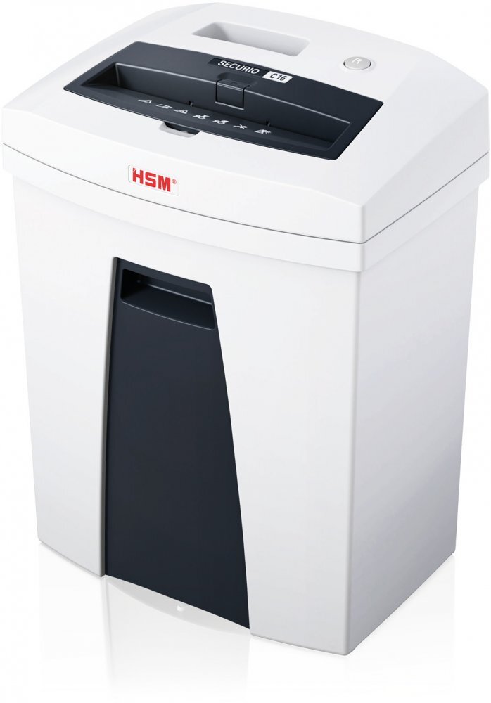 Outlet: PO ZWROCIE Niszczarka HSM Securio C16, pasek 3.9mm, 14 kartek, P-2/T-2/E-2 DIN, biały
