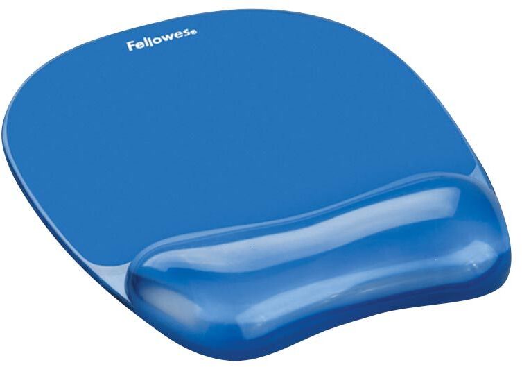 Podkładka żelowa pod mysz i nadgarstek Fellowes Crystal, 14x202x230mm, niebieski