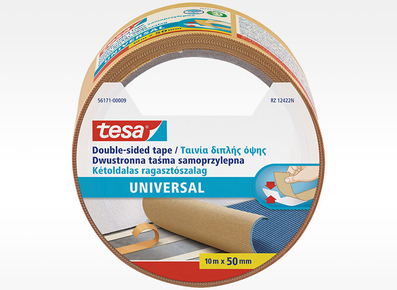 Taśma dwustronna do wykładzin Tesa Universal Standard, 50mm x 10m, biały