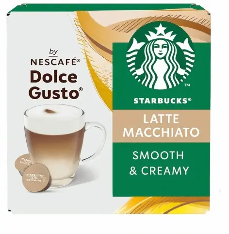 Kapsułki do ekspresu Starbucks Dolce Gusto Latte Macchiato, 12 sztuk