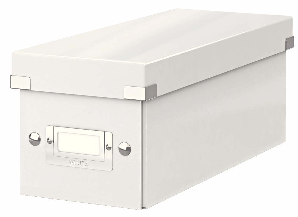 Pudełko na płyty CD/DVD Leitz Click&Store Wow, 143x136x352mm, 1 sztuka, biały
