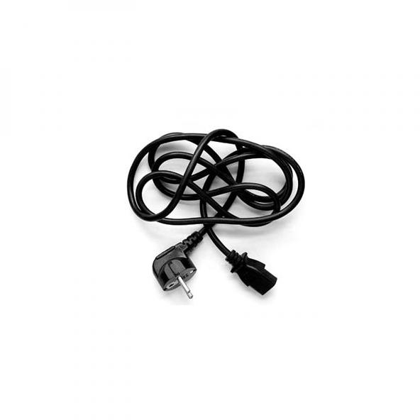 Kabel zasilajacy Logo, VDE, 230V, CEE7 (widelec) - C13, 3m, czarny