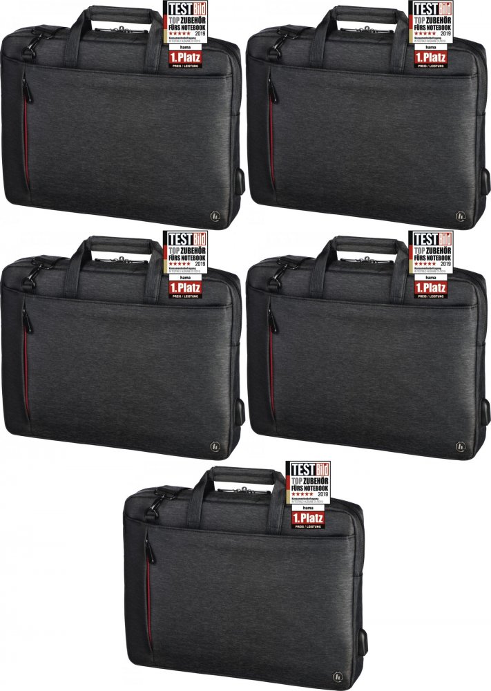 5x Torba na laptopa Hama Manchester, 13.3", czarny