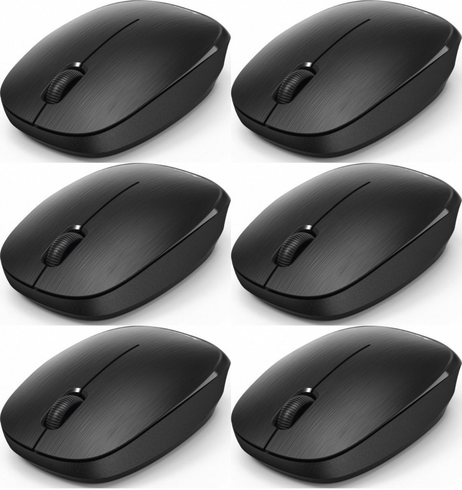 6x Myszka bezprzewodowa Hama MW-110, optyczna, czarny
