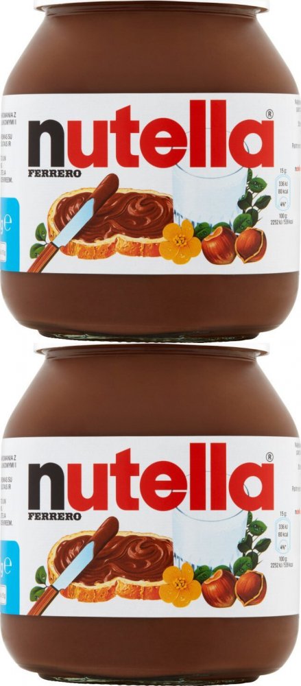 2x Krem Nutella Ferrero, czekoladowo-orzechowy, 600g