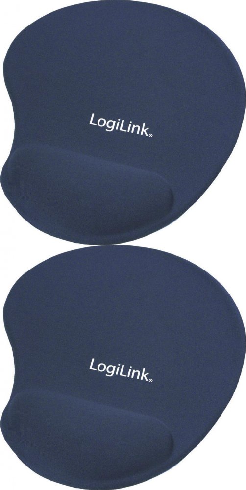 2x Podkładka żelowa pod mysz LogiLink, żelowa, 200x220x20mm, granatowy