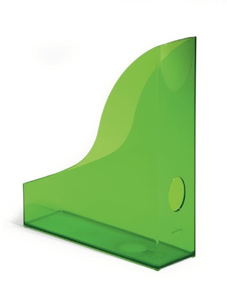 Organizer na dokumenty Durable Basic, A4, 73mm, do 730 kartek, przezroczysty zielony