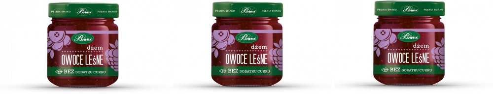 3x dżem BiFix, owoce leśne, bez cukru, 200g