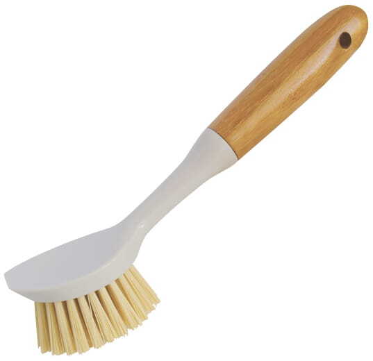 Szczotka do naczyń Eco Natural by York Bambus, 22cm, biało-brązowy