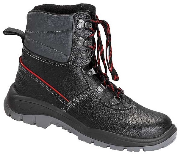 Buty robocze bezpieczne PPO Strzelce Opolskie, PPO Winter model 0151, S1 CI SRC, skóra naturalna, rozmiar 44, czarny
