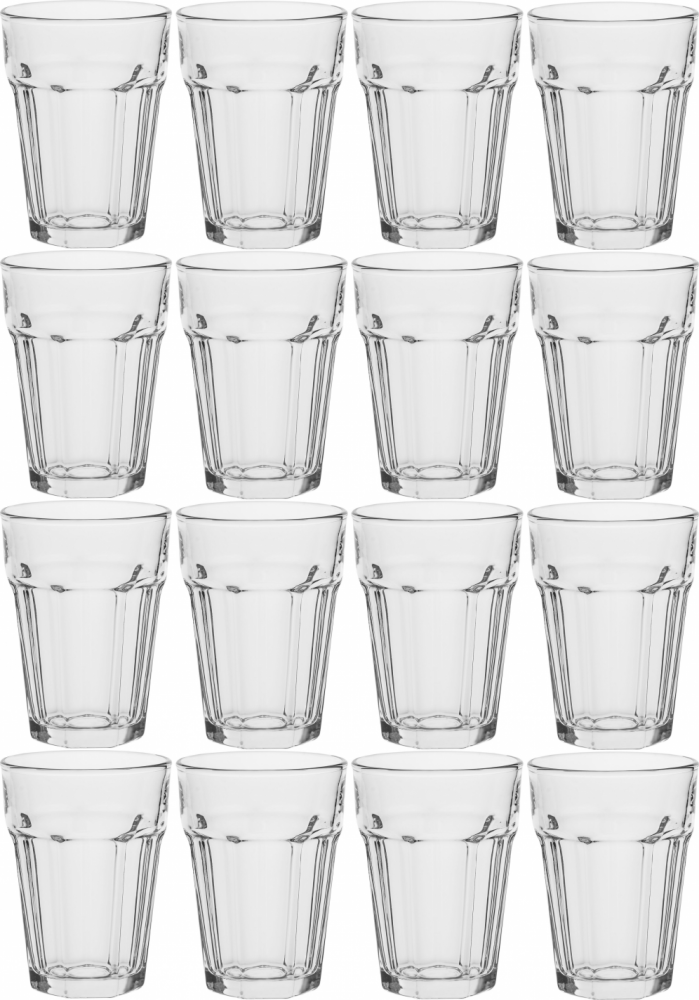4x Szklanki wysokie Altom Design, 370ml, komplet 4 sztuki, przezroczysty