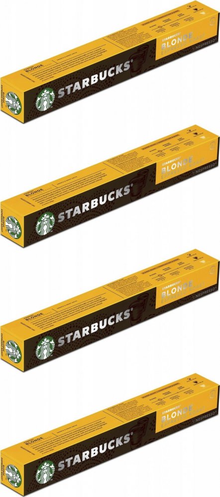 4x Kapsułki do ekspresu Starbucks Blonde Espresso Roast, 10 sztuk