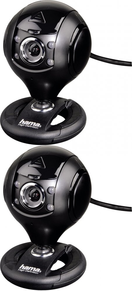2x Kamera internetowa Hama HD Spy protect, czarny