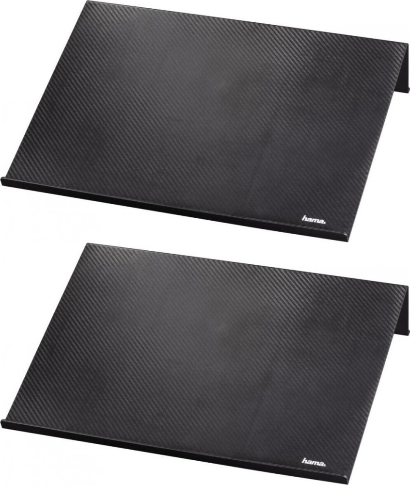 2x Podstawka pod notebook Hama Carbonoptik, 400x298x80mm, czarny