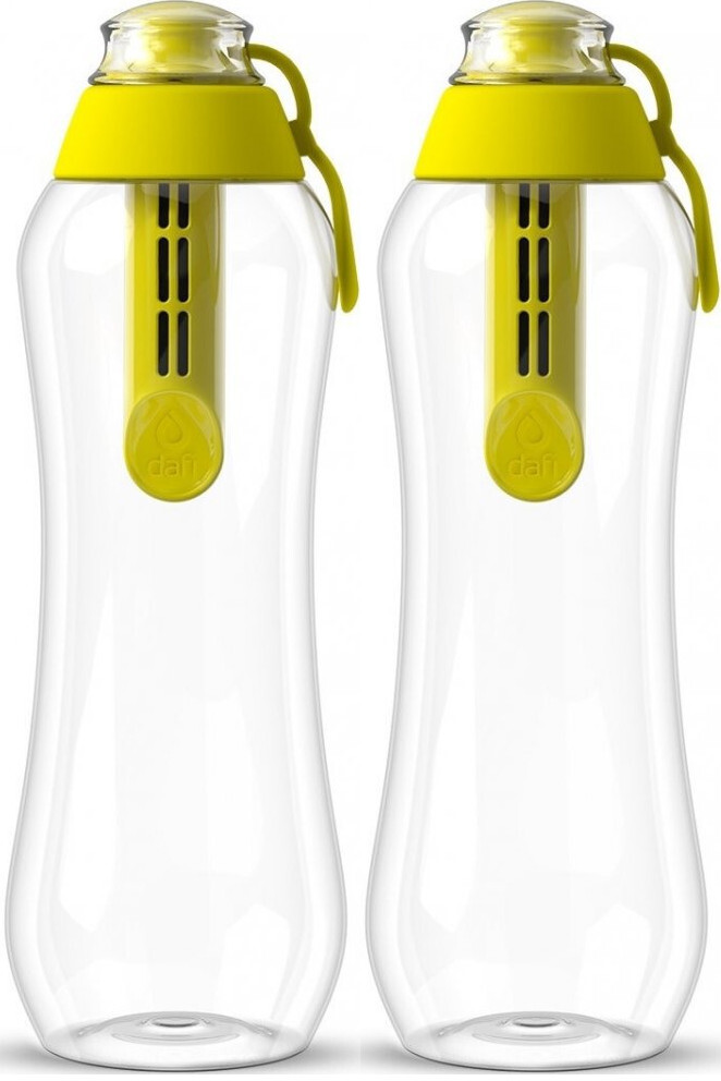 2x Butelka filtrująca Dafi, 0.5l, cytrynowy