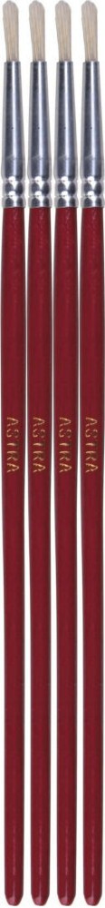 4x Pędzel szkolny Astra, nr 1, okrągły