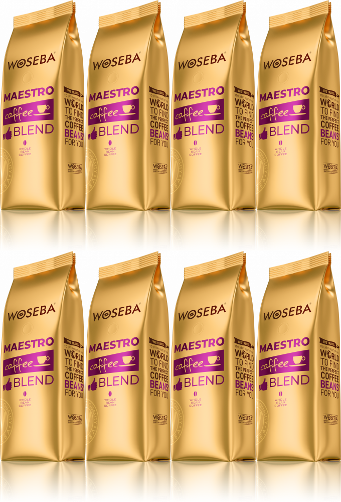 8x Kawa ziarnista Woseba Maestro, 1kg