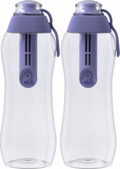 2x Butelka filtrująca Dafi, 0.3l, wrzosowy