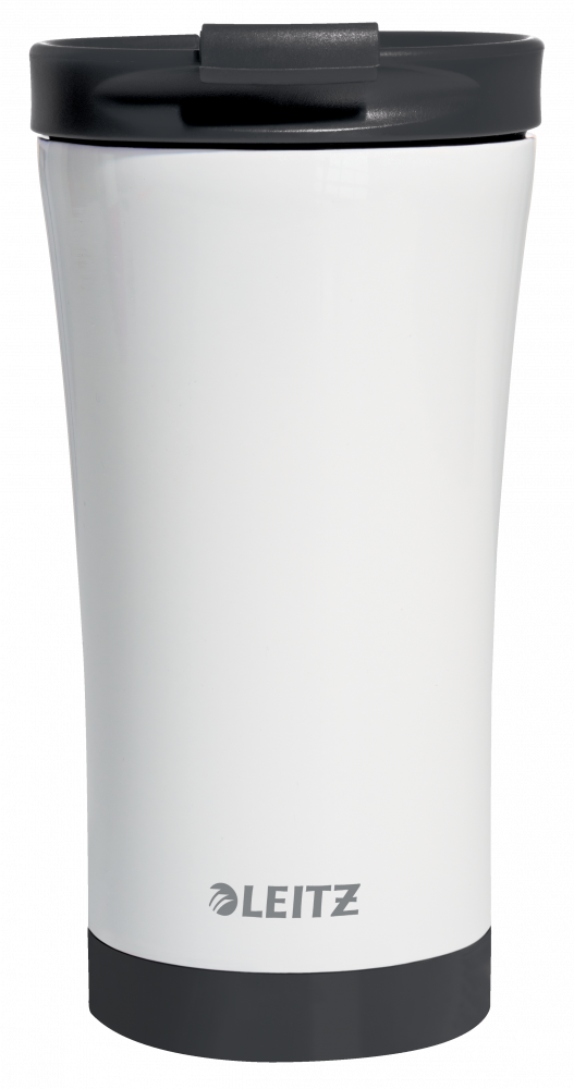 Kubek termiczny Leitz Wow, 380ml, biało-czarny