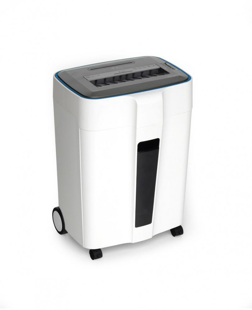 Niszczarka Wallner HD-120 C2, mikrościnek 2x10mm, 10 kartek, P-5/T-5/E-4/F-2/O-1 DIN, biały