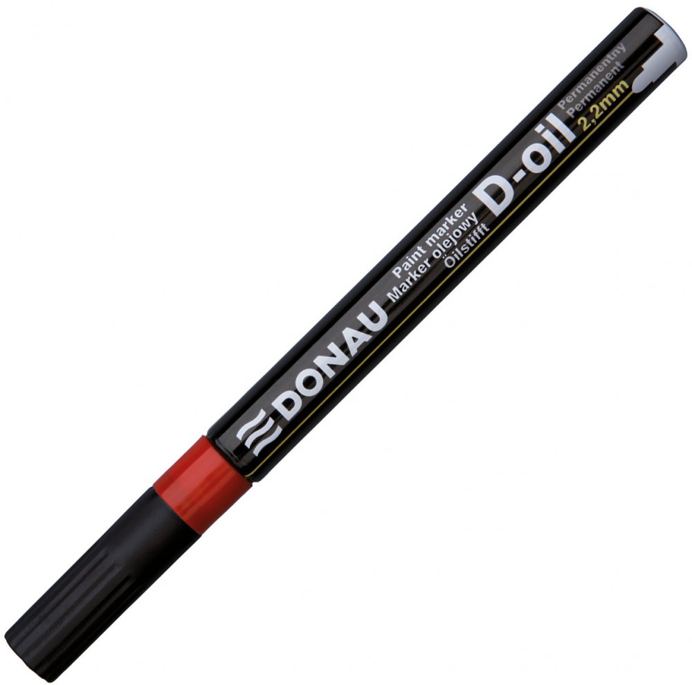 Marker olejowy Donau D-Oil, okrągła, 2.2mm, czerwony