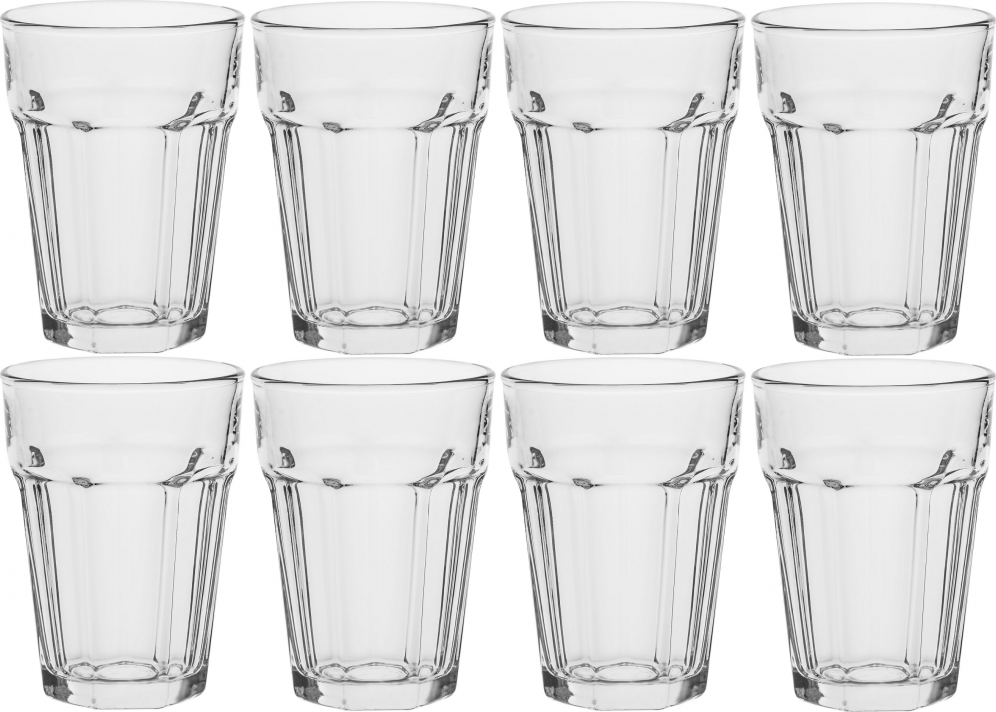 2x Szklanki wysokie Altom Design, 370ml, komplet 4 sztuki, przezroczysty