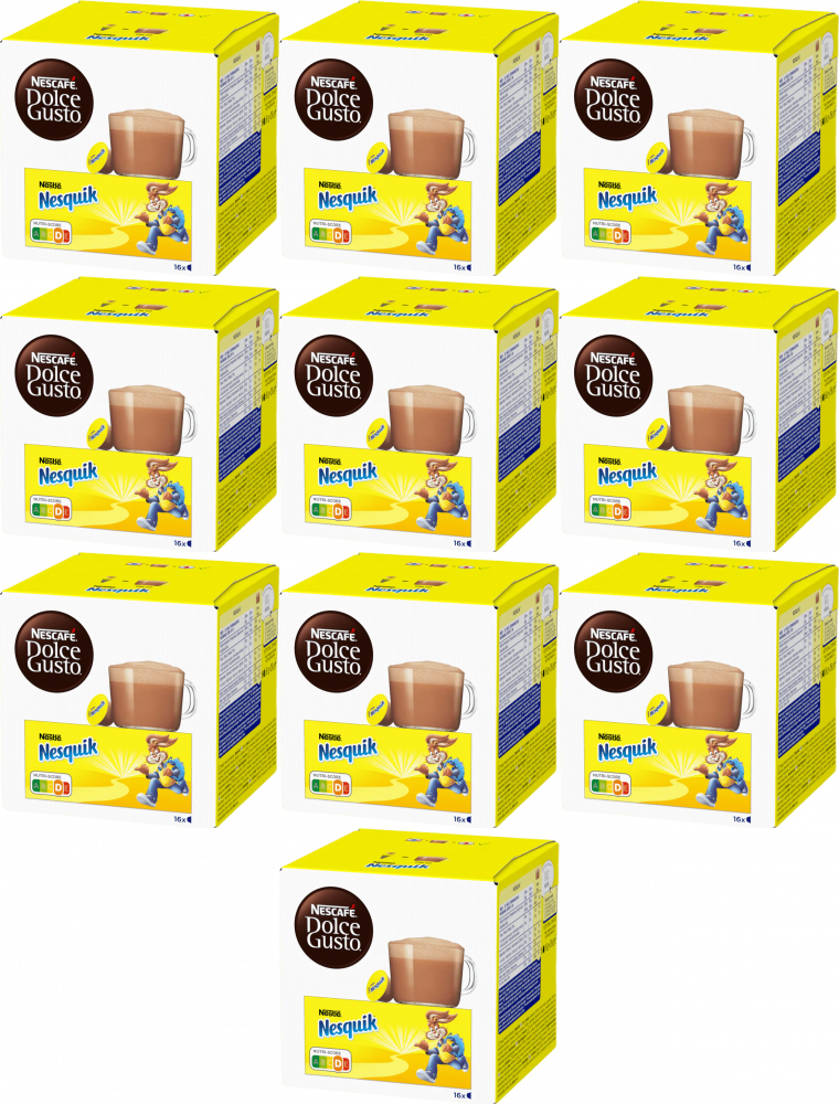 10x Czekolada w kapsułkach Nescafe Dolce Gusto Nesquik, 16 sztuk