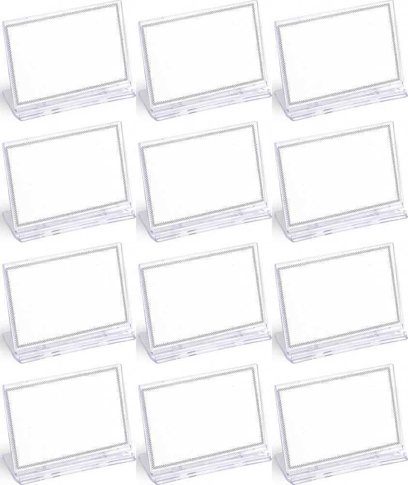 12x Stojak na wizytówki Argo SRD517, 100x67mm, transparentny