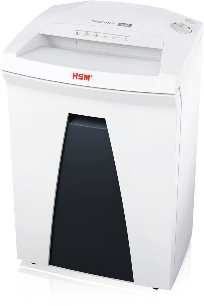 Niszczarka HSM Securio B24, pasek 5.8mm, 27 kartek, P-2/T-2/E-2/O-2 DIN, biały