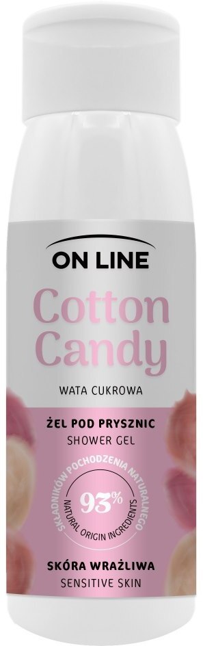 Żel pod prysznic On line Women, 400ml, cotton candy (wata cukrowa)