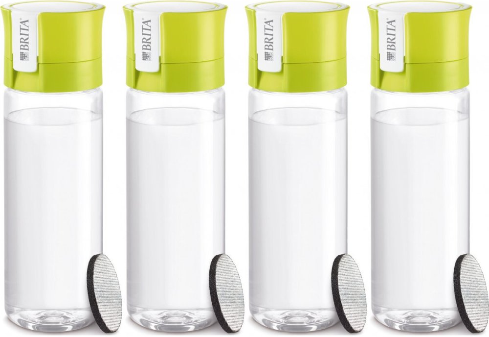 4x Butelka filtrująca Brita Fill&Go Vital, 0.6l, limonkowy