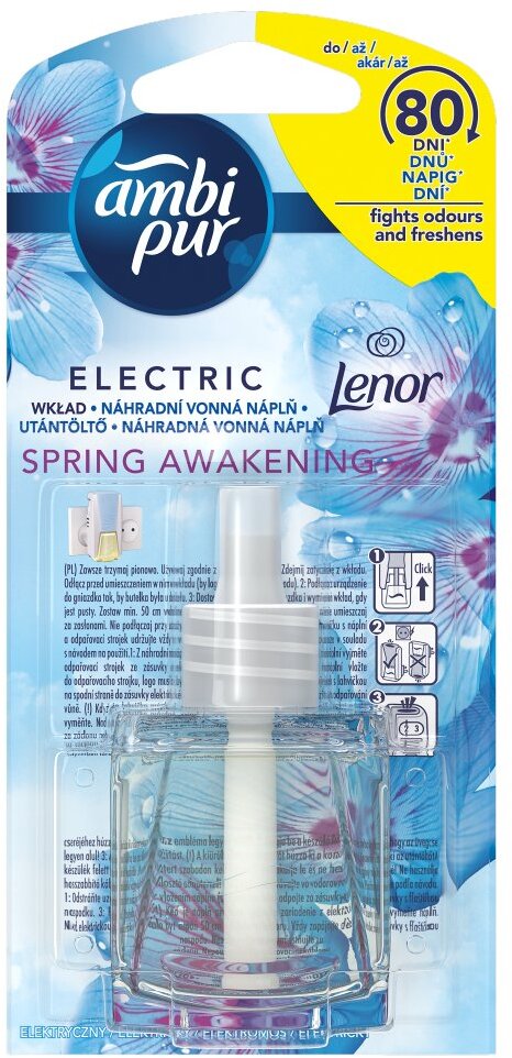 Wkład do odświeżacza powietrza Ambi Pur Electric Lenor Spring Awakening, 20ml