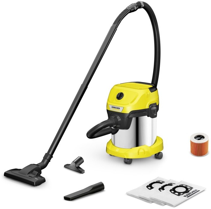 Odkurzacz KARCHER WD 3 S V-15/6/20 Home - 1.628-150.0, 1000W, żółty